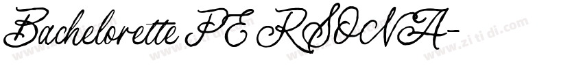 Bachelorette PERSONA字体转换